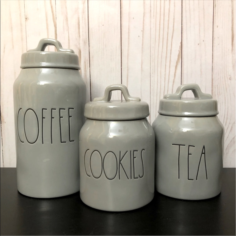 Rae Dunn gray Canister set - Picture 1 of 6
